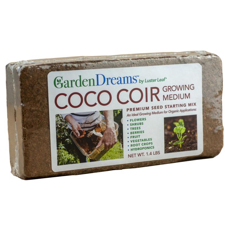 Luster Leaf All Purpose Coco Coir Planting Mix 1.4 lb 1250, Pack of 12
