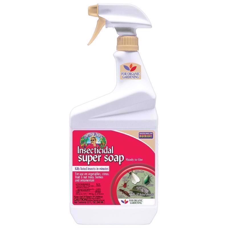 Bonide Organic Insect Killing Soap Liquid 32 oz 6556, Pack of 6