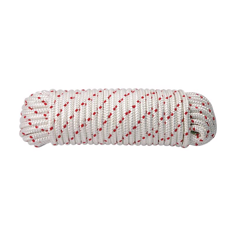 Koch Industries 7/16 in. D X 100 ft. L Red/White Diamond Braided Polyester Rope 5241426