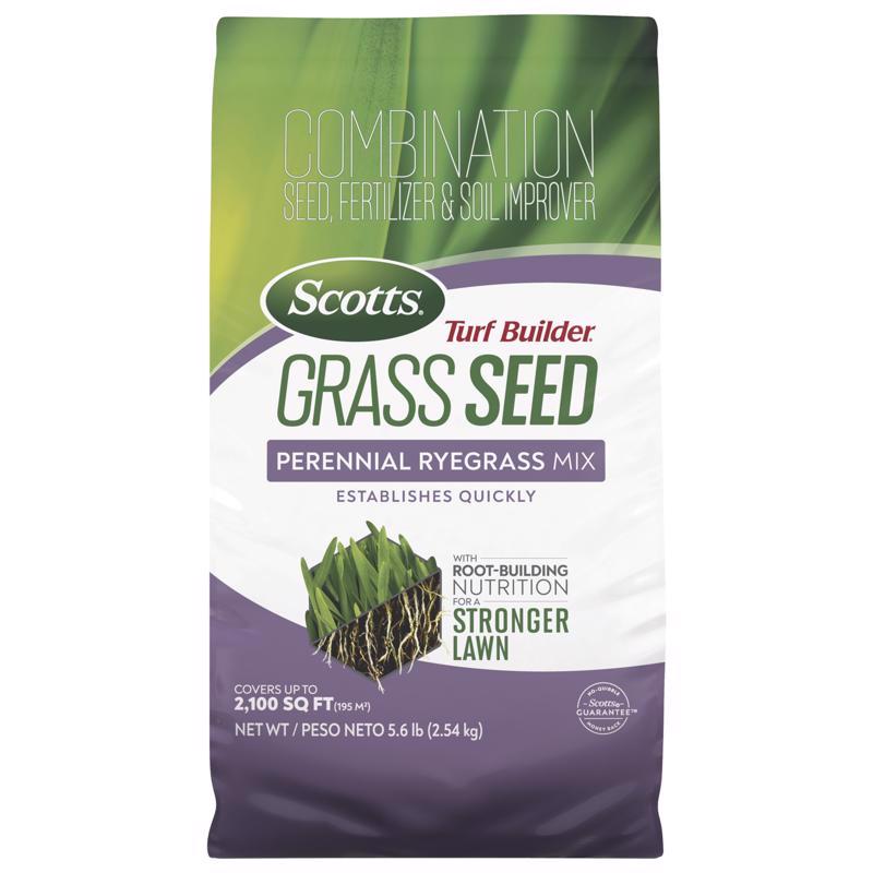 Scotts Turf Builder Perennial Ryegrass Sun or Shade Fertilizer/Seed/Soil Improver 5.6 lb 18039C