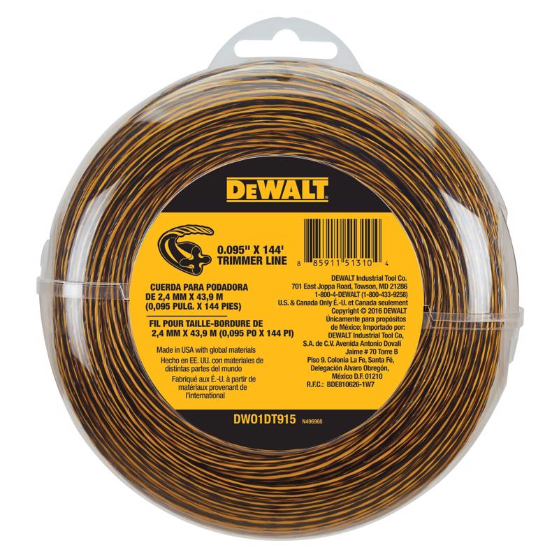 DeWalt Professional Grade 0.095 in. D X 144 ft. L Trimmer Line DWO1DT915