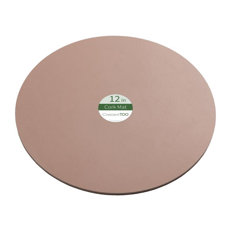 Crescent Garden 12 in. D Cork Planter Mat Natural BC120S00C, Pack of 25