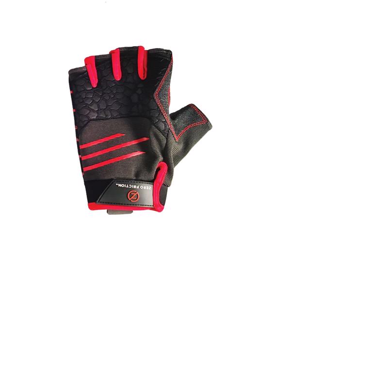 Zero Friction Men's Universal Fit Work Gloves Black/Red One Size Fits Most 1 pair WG610001
