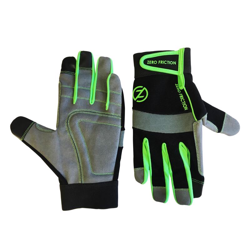 Zero Friction One Size Fits All Nylon/Polyurethane Work Green Gloves WG100011