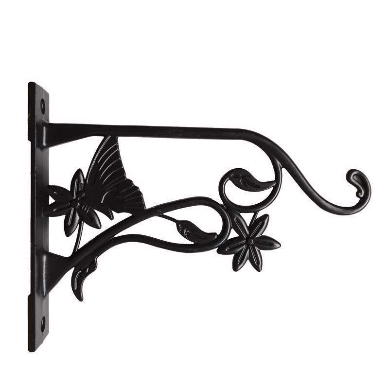 Living Accents Black Aluminum 9 in. H Butterfly Plant Hook 58028 1 pk
