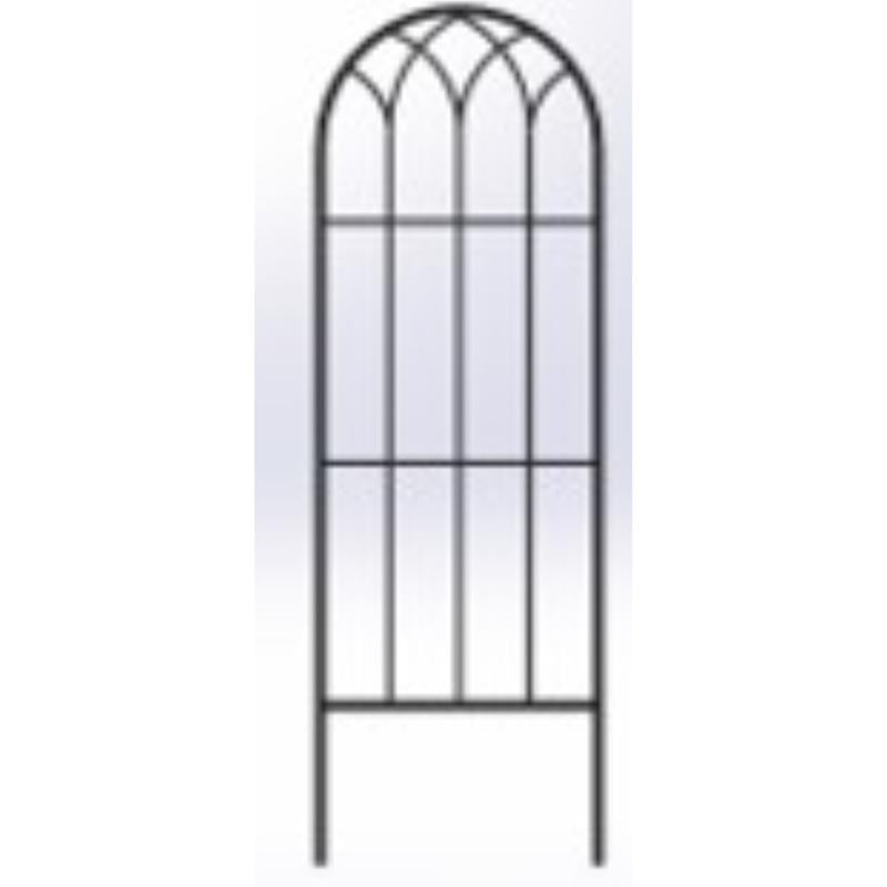 Living Accents 24 in. H Black Steel Trellis 58074