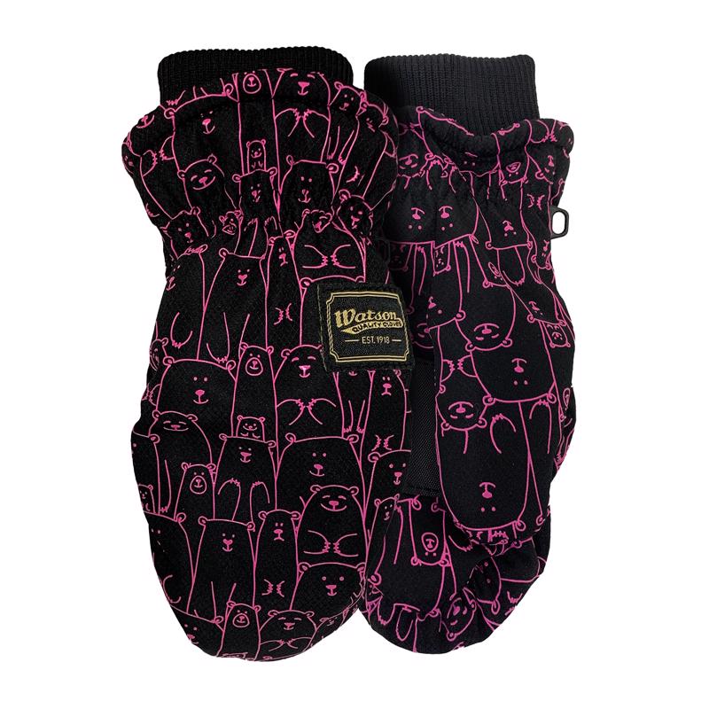 Watson Gloves XS Nylon Lil Bear Mitts Pink Cold Weather Gloves 9592P-XS