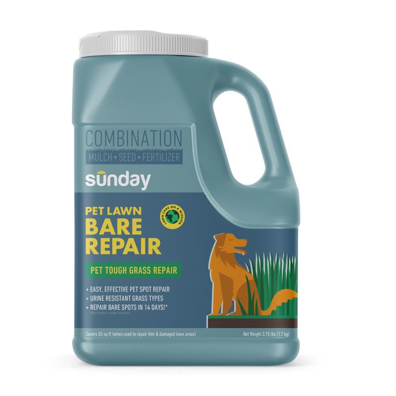 Sunday Pet Lawn Bare Repair All Grasses Sun or Shade Grass Repair Kit 3.75 lb FS3003