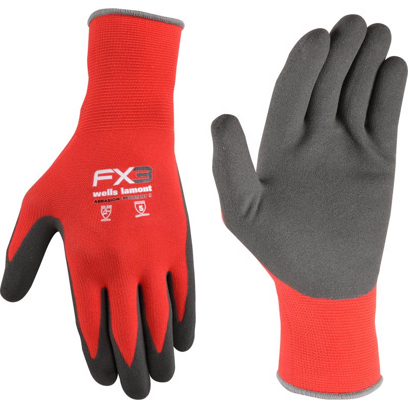 Wells Lamont FX3 Men's Outdoor Work Gloves Black/Tan M 1 pair 448M-600
