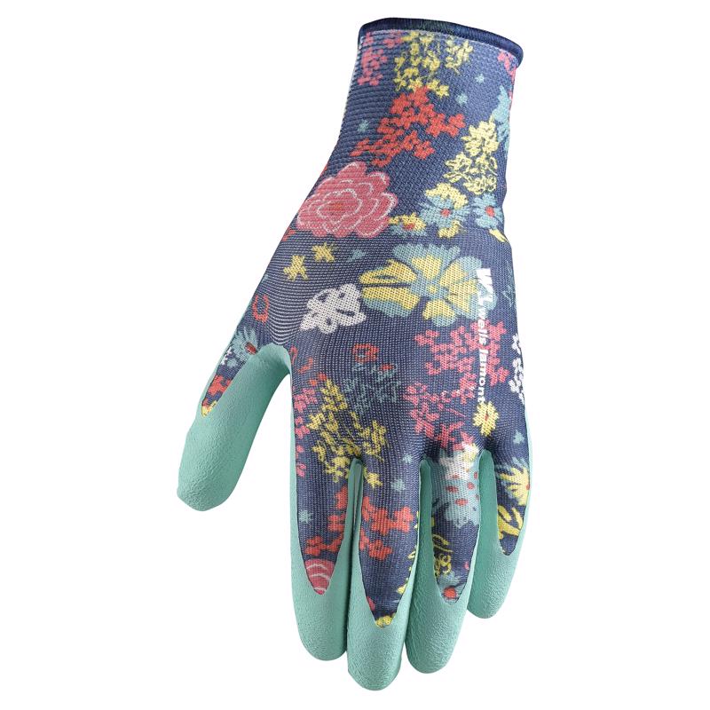 Wells Lamont Women's Outdoor Floral Gardening Gloves Multicolor S 466SN-925 2 pk