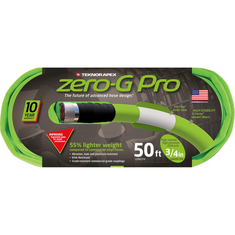 Teknor Apex Zero-G Pro 3/4 in. D X 50 ft. L Heavy Duty Commercial Grade Garden Hose 4300-50