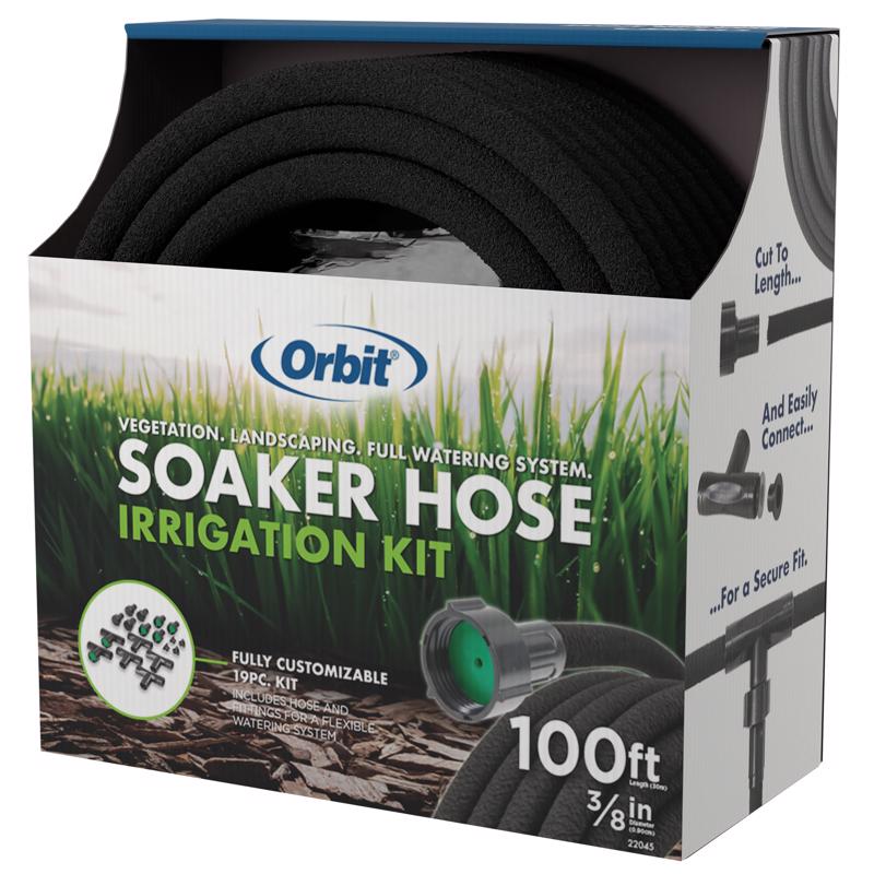 Orbit 3/8 in. D X 100 ft. L Medium Duty Soaker Hose Kit 22045