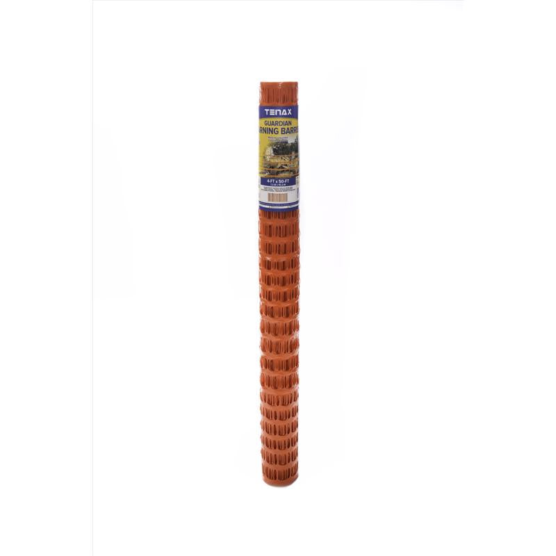 Tenax 4 ft. H X 50 ft. L Polyethylene Guardian Warning Barrier Orange 82099904AC