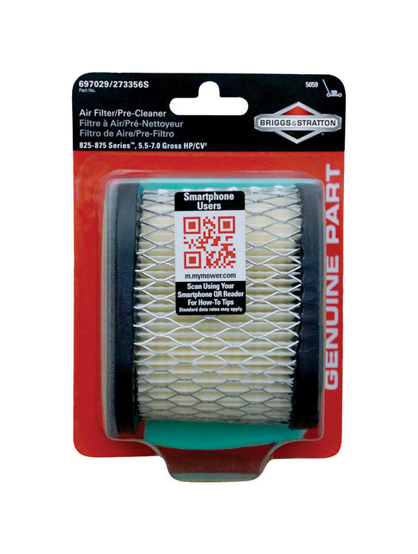 Briggs & Stratton 825-875 Series Air Filter Pre-Cleaner Kit For 5.5 - 6.75 HP Engines 5059K