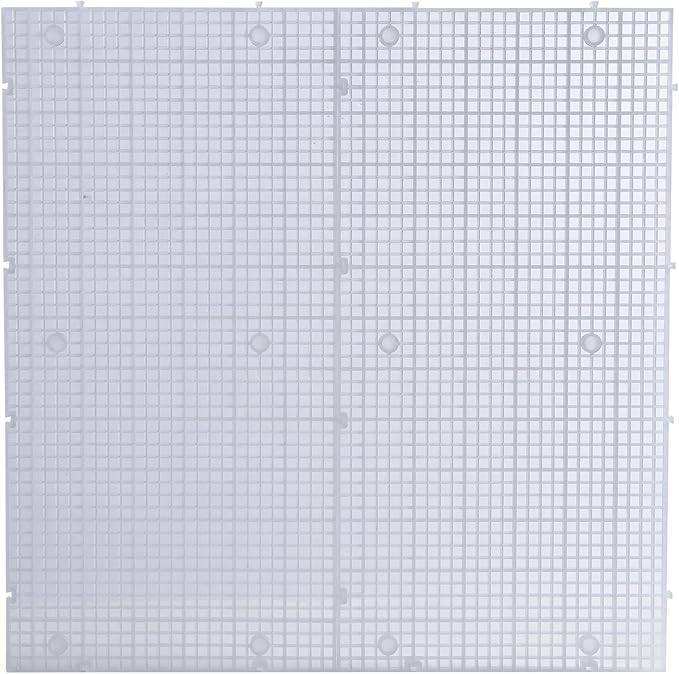 ALEGI Aquarium Grid Isolate Board Divider Fish Tank Bottom Black Filter Tray Plastic Crate (8pcs)