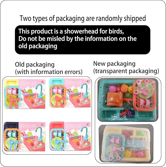 kathson Parrot Bathtub,Automatic Bird Shower Box,Multifunctional Parakeet Bathtub with Faucet,Bird Bathing Tub Pool Toy for Small Medium Birds Cockatiel Lovebird Budgie(Sapphire Blue)