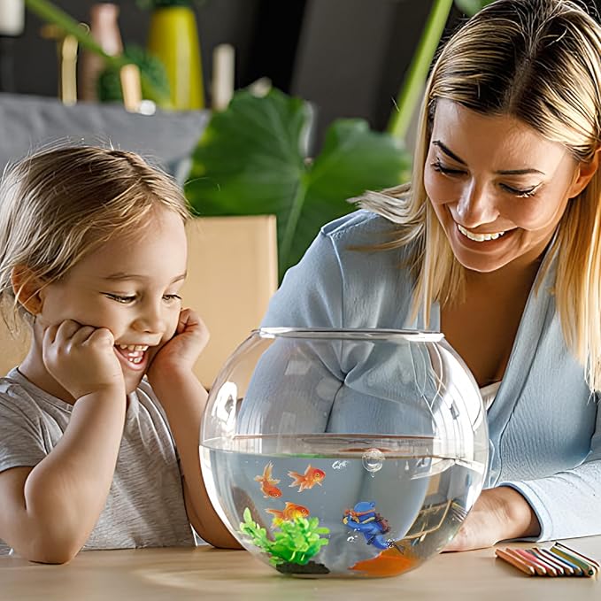 onesimcr Floating Fish Tank Decorations, Aquarium Decorations, Lovely Diver Fish Tank Decorations, Floating Device Fish Tank Accessories,Suitable for All Kinds of Fish Tanks…