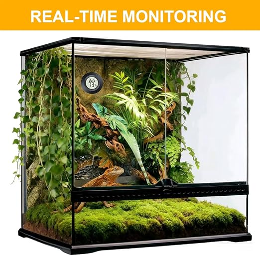 6 Pack Hygrometer Thermometer Digital Humidity Meter Indoor/Outdoor Humidity Monitor Reptile Thermometer for Greenhouse Humidors Terrarium Jars ℉/ ℃(6)