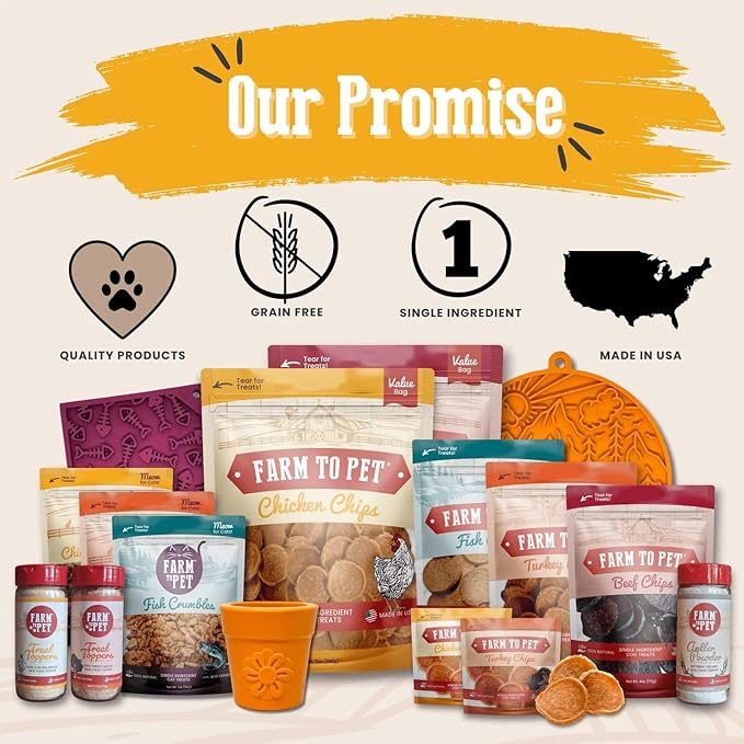 Farm To Pet - Dog Food Topper - 4.7 oz Fish Meal Toppers for Dogs, Single Ingredient, Lean, All Natural, Healthy Food for Small, Medium, Large Breeds, & Puppies - Made in USA