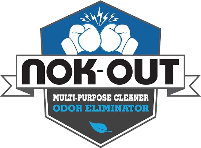 NOK OUT Odor Remover, Pet Deodorizer and Cleaning Spray, Made in the USA, 32 Fluid Ounce Spray, 6-Pack