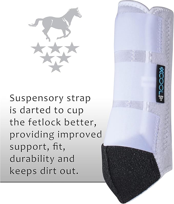 Professional's Choice 2XCOOL Sports Medicine Horse Boots | Protective & Breathable Design for Ultimate Comfort, Durability & Cooling in Active Horses | 2 Pack
