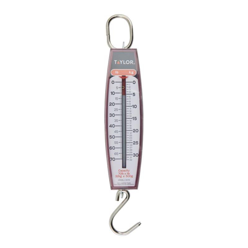 Taylor White Analog Hanging Scale 70 lb 30704104