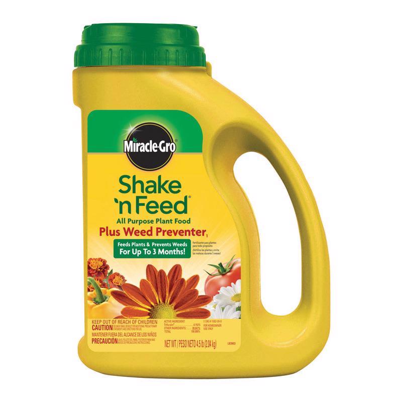Miracle-Gro Shake 'N Feed Granules Weed Preventer plus Plant Food 4.5 lb 4038361