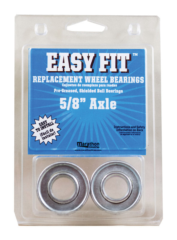 Marathon Easy Fit 500 lb. cap. Wheel Bearings Steel 60001 2 pk