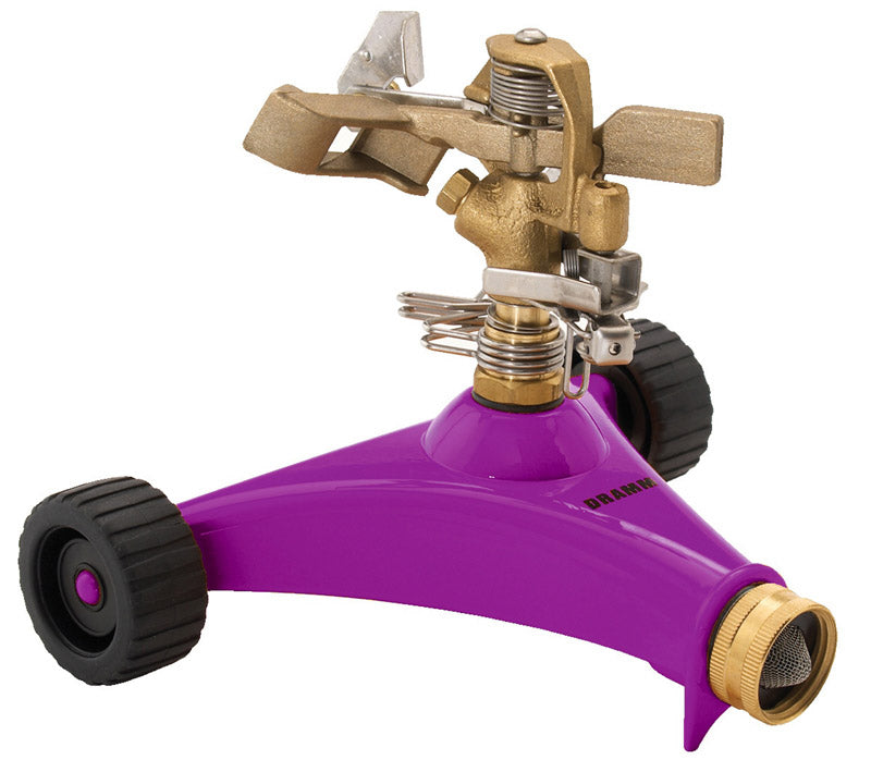 Dramm ColorStorm Brass Wheeled Base Impulse Sprinkler 5281 sq ft 10-15030