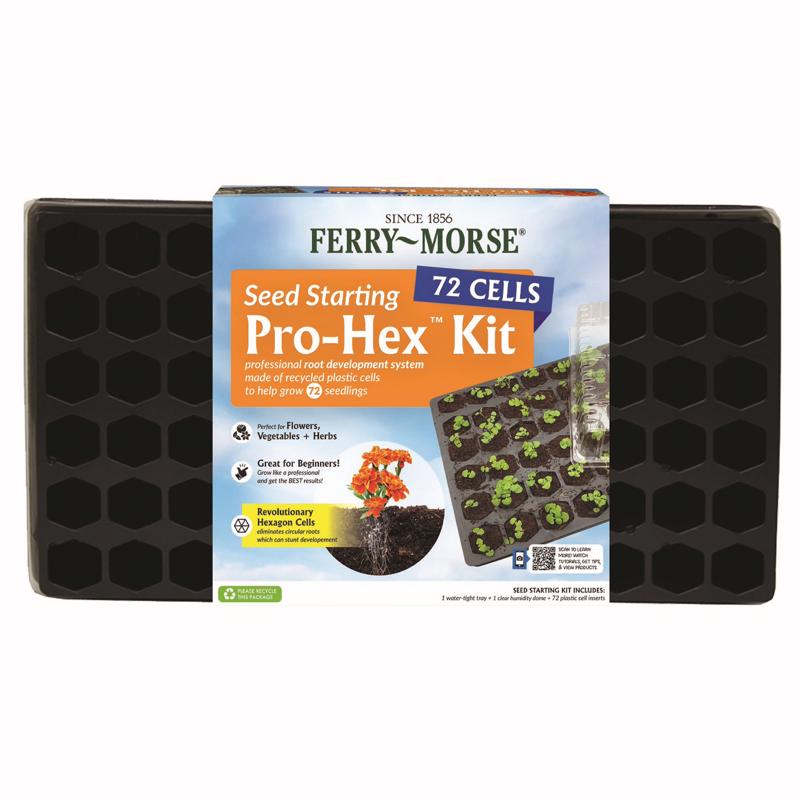 Ferry-Morse Pro-Hex 72 Cells 2.25 in. H X 1.5 in. W X 1.5 in. L Seed Starting Kit PHEX-7 1 pk