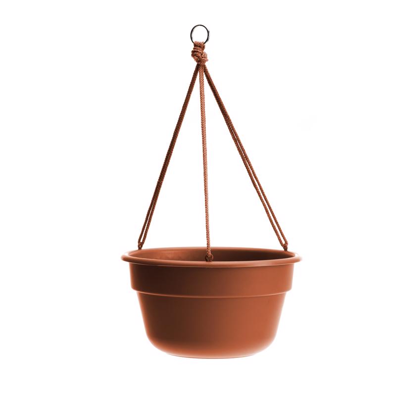 Bloem Dura Cotta 6.8 in. H X 12.5 in. W X 12.4 in. D Resin Hanging Basket Terracotta DCHB12-46