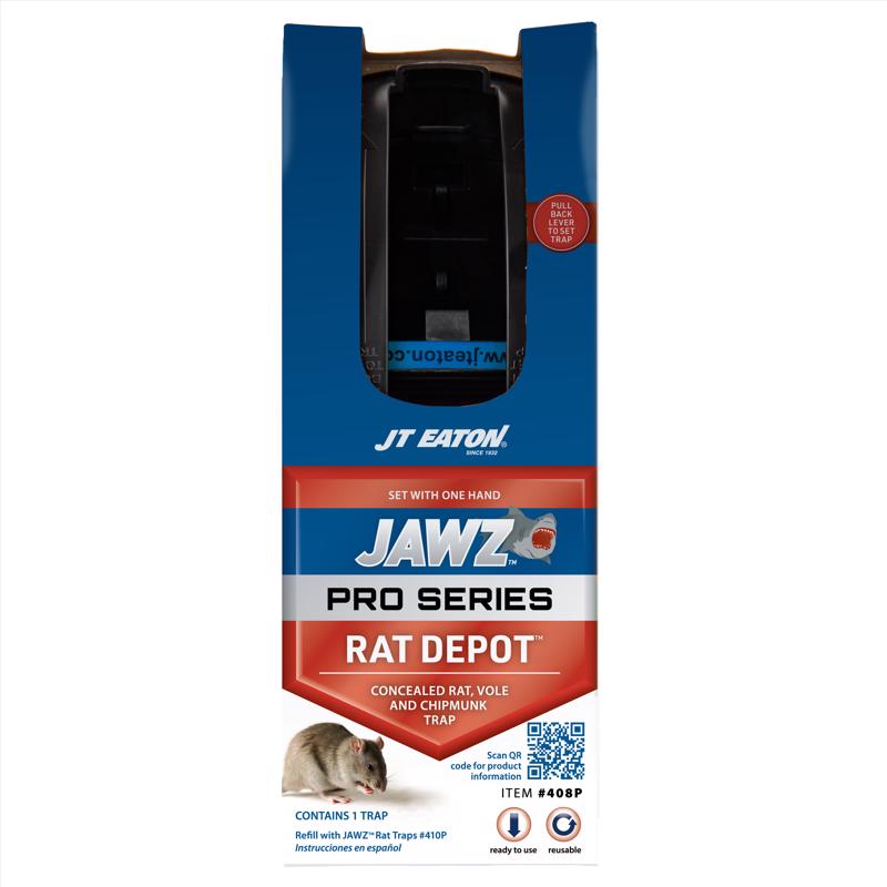 JT Eaton JAWZ Pro Series Small Covered Animal Trap For Rats 408P 1 pk