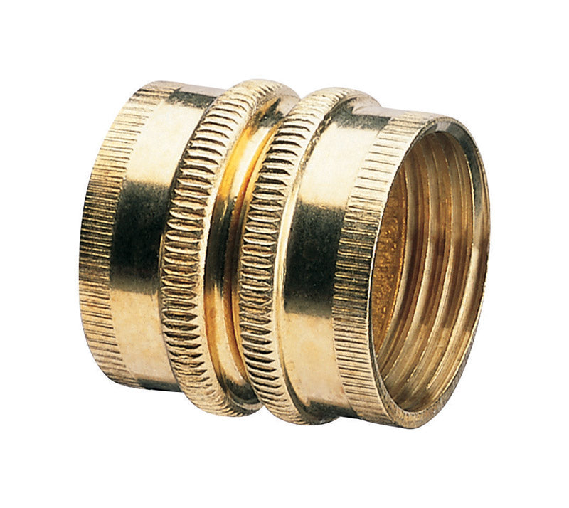 Gilmour 3/4 in. Brass Threaded Double Female Swivel Hose Connector 807734-1001