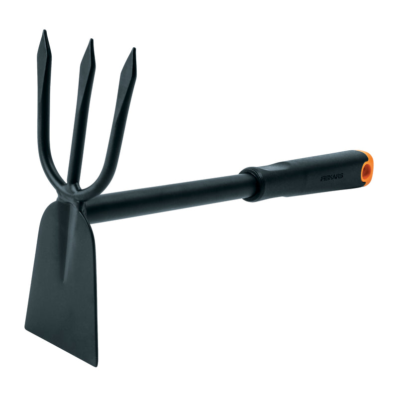 Fiskars 3 Tine Poly Cultivator 12 in. Aluminum Handle 1069046