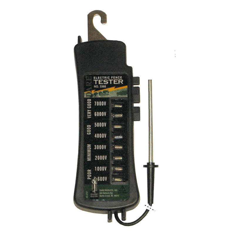 Dare 7000 V Electric-Powered Eight Light Tester Black 3360