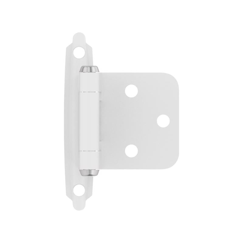 Amerock 1-3/4 in. W X 2-3/4 in. L White Steel Self-Closing Hinge BPR3429W 2 pk