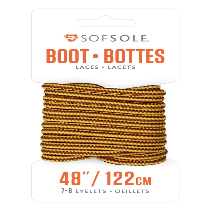 Sof Sole 48 in. Gold-Brown Boot Laces 84893