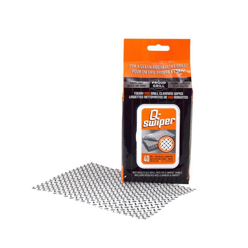 Proud Grill Q-Swiper Grill Cleaner 8 in. L X 6 in. W 2400C 40 pc