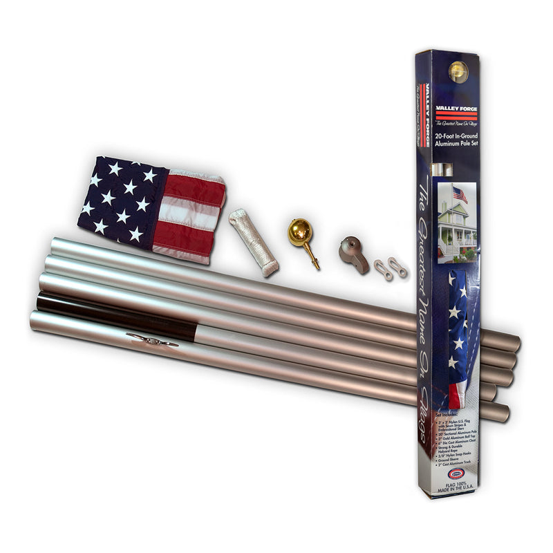 Valley Forge American Flag Kit 36 in. H X 60 in. W AFP20F