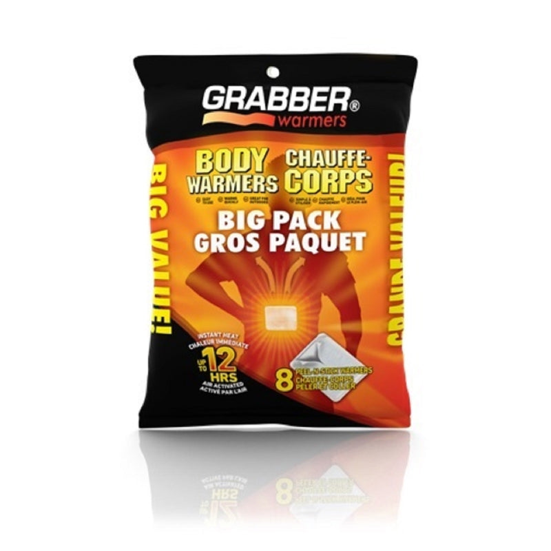 Grabber Warmers Adhesive Body Warmer G801810 8 pk, Case of 32