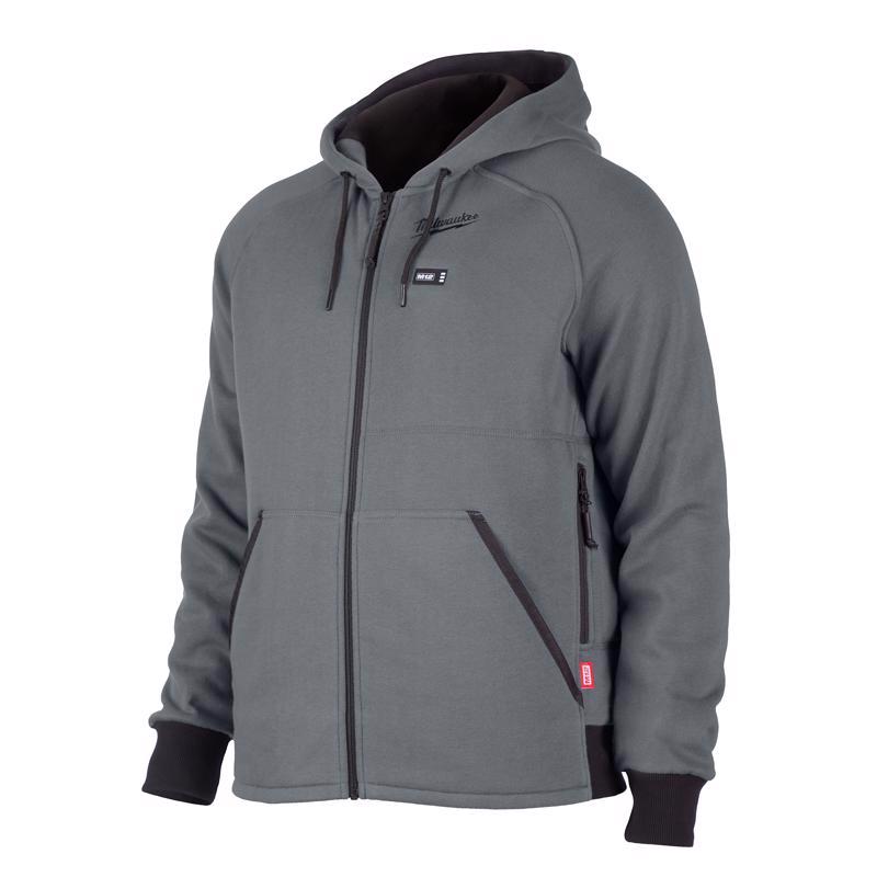 Milwaukee M12 M Long Sleeve Men's Hooded Heated Hoodie (Hoodie Only) Black/Gray 306G-20M