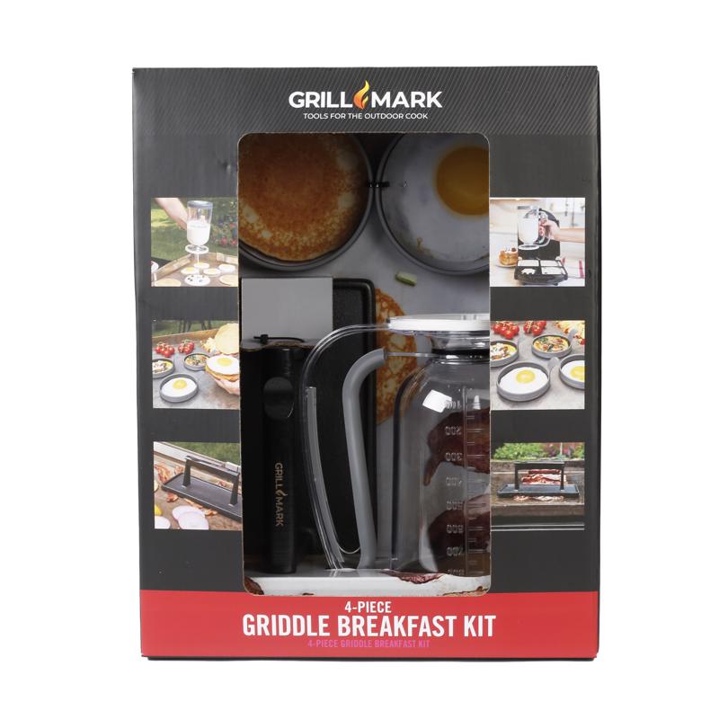 Grill Mark Cast Iron Breakfast Kit 08820ACE 4 pc