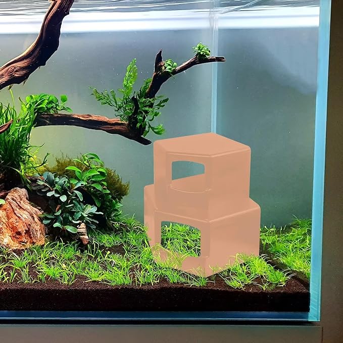 Shrimp Cave for Aquarium Tanks β Durable Fish Tank Decor, Natural Hideout for Ghost Shrimp, Fry, and Nano Fish (Easy to Clean)