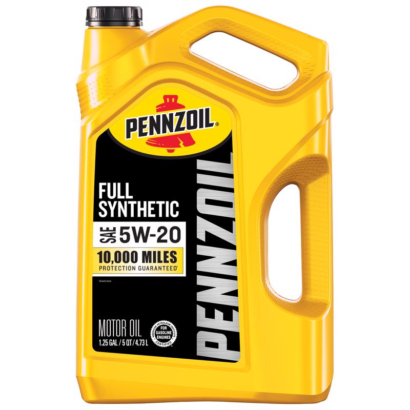 Pennzoil Full Synthetic 5W-20 Synthetic Motor Oil 5 qt 550058599 1 pk, Pack of 3