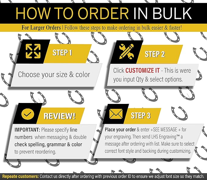 Horse Stall Name Plate, 2x10 Personalized Stall Signs, UV Protected, All Weather Adhesive, Hanging, Mounting or Other, Blue Plastic with Yellow Letters - Made in USA - B20