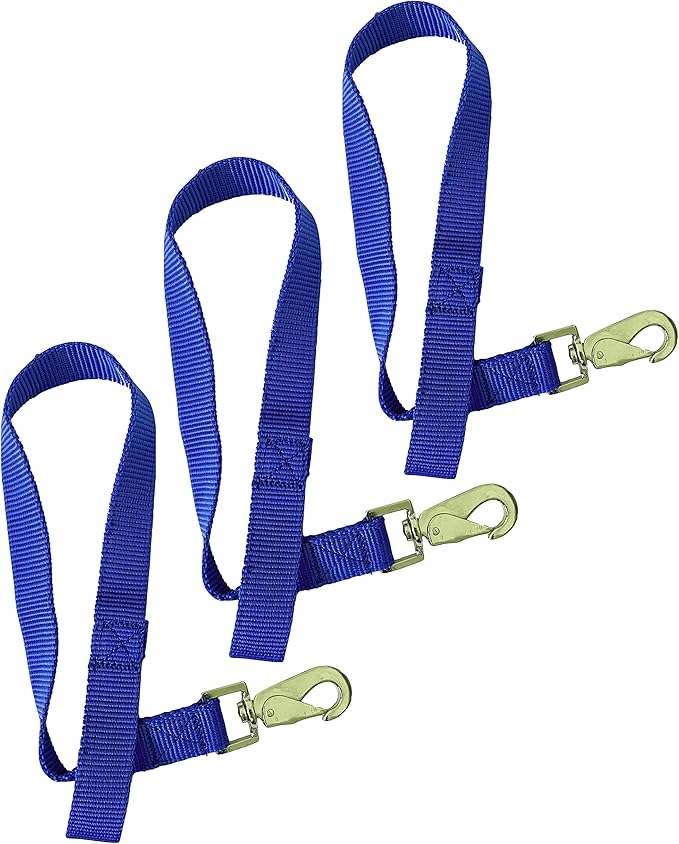 Majestic Ally Pack of 3 Horse Bucket Strap Hangers – Practical and Easy Design for Indoor or Outdoor Use -Set of 3,-1"x22"
