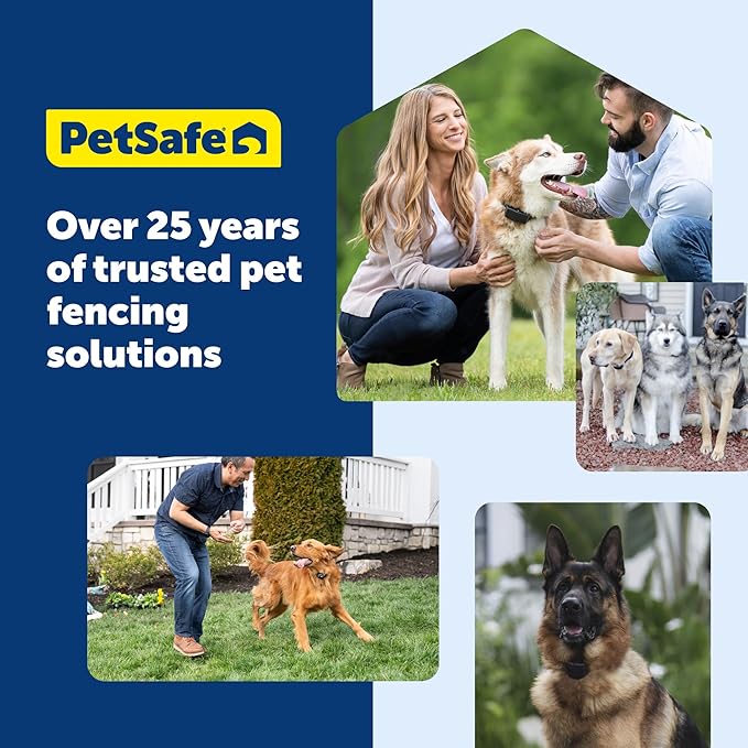 PetSafe Classic In-Ground Fence Rechargeable Receiver Collar for Dogs and Cats - from The Parent Company of Invisible Fence Brand - 7 Levels of Adjustable Static Correction - for Pets 5 lb and Up