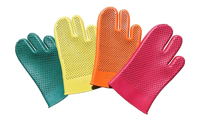 Comfy Pet Grooming & Bathing Glove - Fits Either Hand - Soft Gentle Nubs for Horses, Dogs, Cats & Other Pets - Short & Long Hair - Works Great on Thin and Sensitive Skin