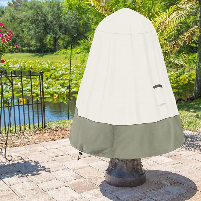 Bitubi Fountain Cover(40"x50") 600D Oxford Cloth Garden Fountain Statue Protective Cover with Drawstring Waterproof Windproof Fountain Protector