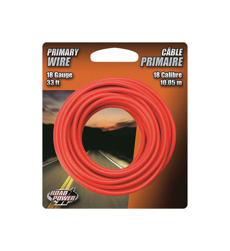 Coleman Cable 33 ft. 18 Ga. Primary Wire Red 55667433